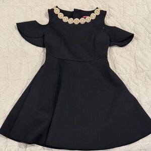 Lilly Pulitzer Black Dress with Gold Accents